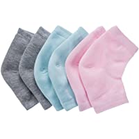 Calcetines Hidratante de Gel Suave de Ventilación Calcetines sin Dedos para Piel Agrietada Seca Cuidado de Piel…